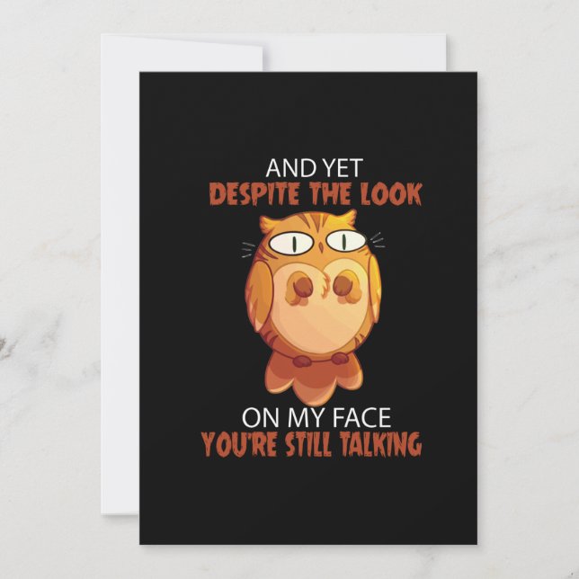 Doch trotz des Blickes auf mein Gesicht reden Sie  (Vorderseite)