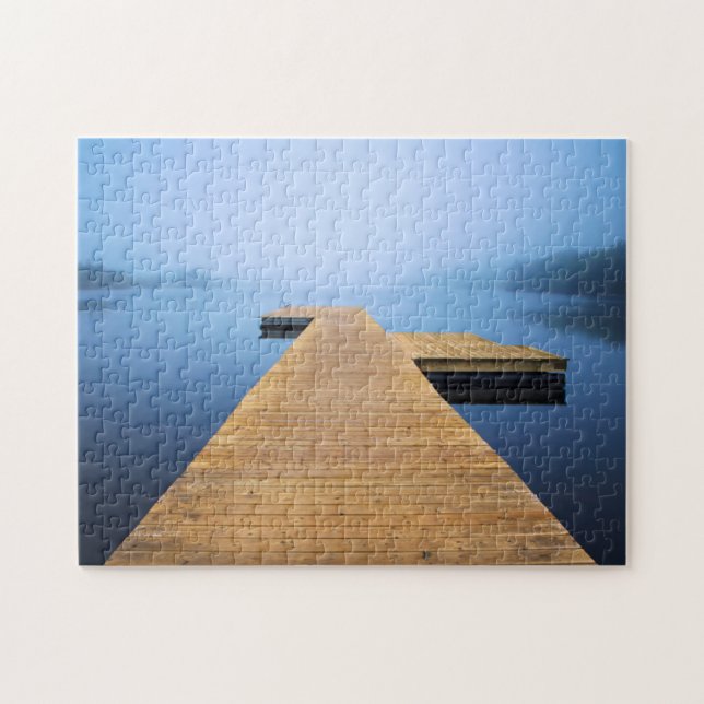 Dock auf dem See Puzzle (Horizontal)