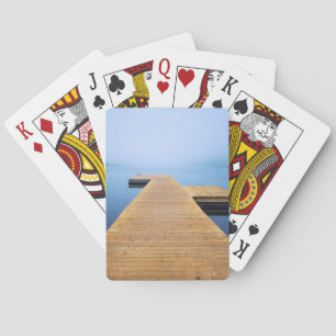 Dock auf dem See Spielkarten