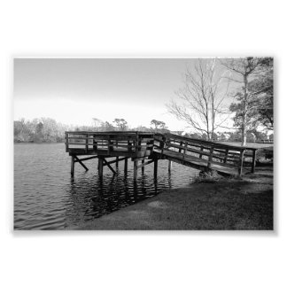 Dock B&W Print extra Klein Fotodruck