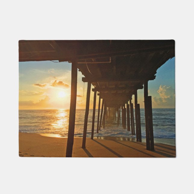 Dock bei Sunrise Fußmatte (Vorderseite)