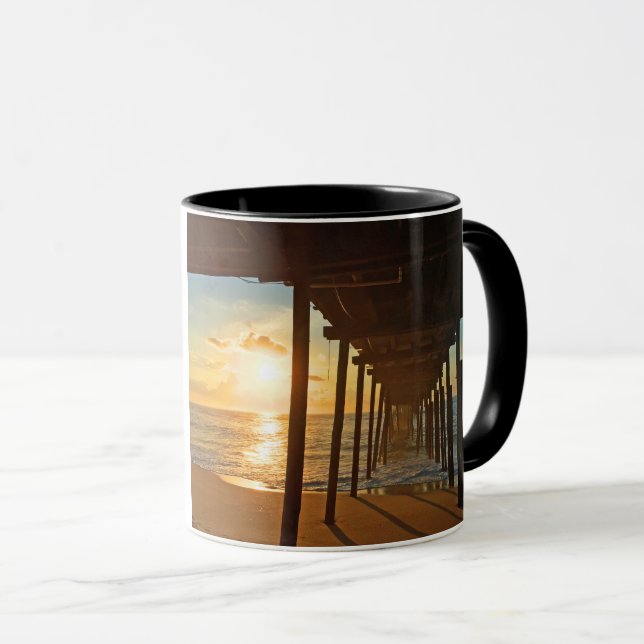 Dock bei Sunrise Tasse (VorderseiteRechts)