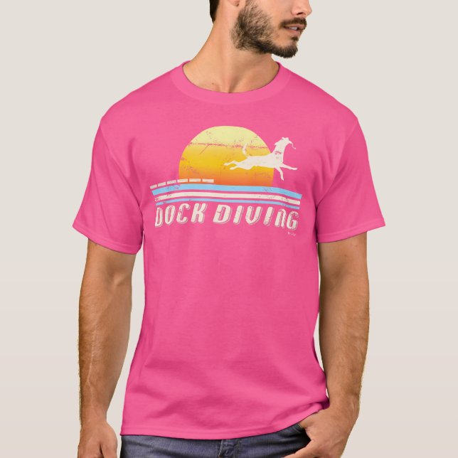 Dock Diving Dock Jumping Dog Diving T-Shirt (Vorderseite)