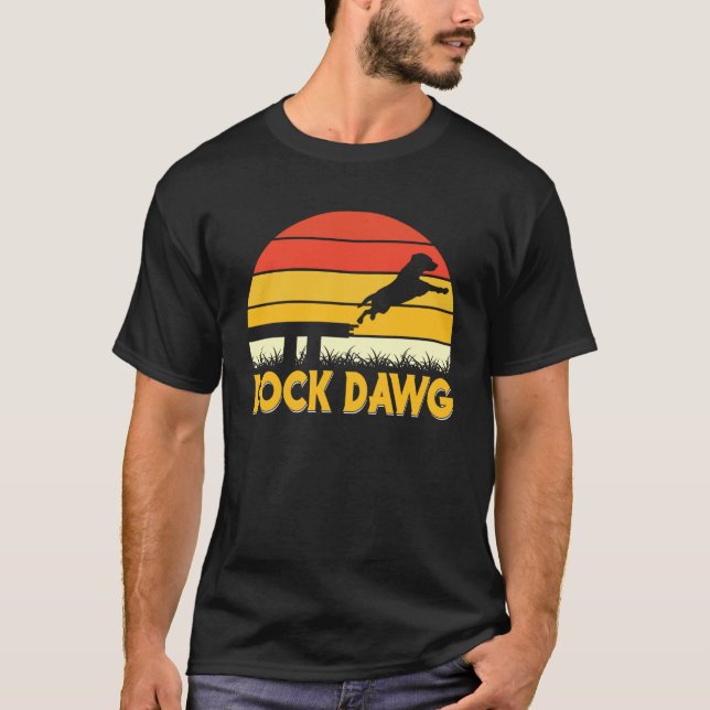 Dock Diving Dog Diving Jumping Trainer Liebe Dock T-Shirt (Vorderseite)