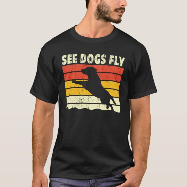 Dock Diving Dog Diving Jumping Trainer love dock   T-Shirt (Vorderseite)