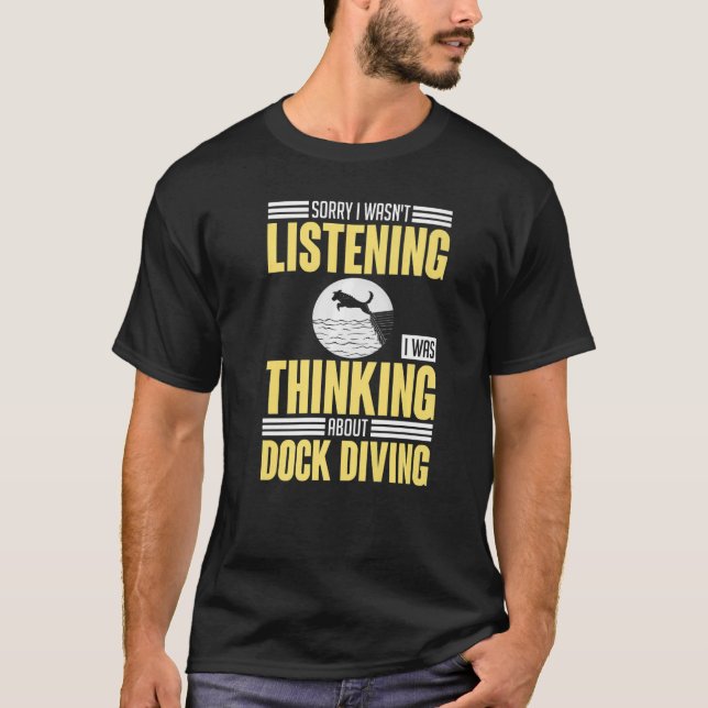 Dock Diving Dog Jumping Pool Board Training Lake T-Shirt (Vorderseite)