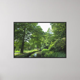 Dock Feeder Canal, Bute Park, Cardiff, Wales. Leinwanddruck