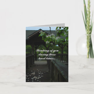 Dock Foto Sympathy Card Karte