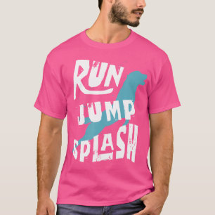 Dock Jumping Dog Sport Dog Besitzer Dock Diving T-Shirt