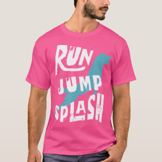 Dock Jumping Dog Sport Dog Besitzer Dock Diving T-Shirt