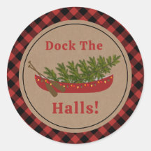 Dock The Halls Kanu Weihnachtsbaum Kariert