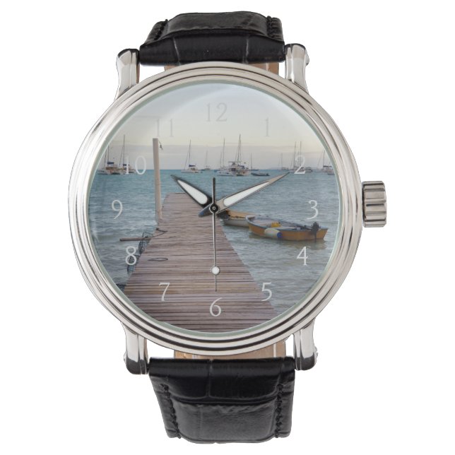 Dock- und Hummertöpfe Armbanduhr (Vorderseite)