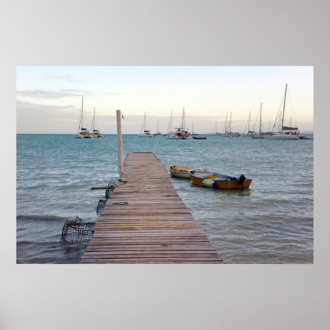 Dock- und Hummertöpfe Poster (Vorne)