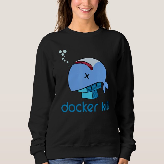 Docker Container Linux entwickelt Programmieren vo Sweatshirt (Vorderseite)