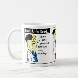 Docker Shipping Container Cartoon Spaß Kaffeetasse