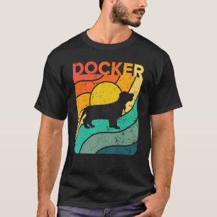 Docker Vintag Sunset Mama Vater T-Shirt