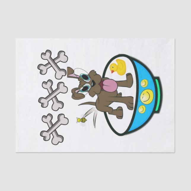 Dockingpapier Docht Gelbe Enten Bath Zeit Seidenpapier (Vorderseite)