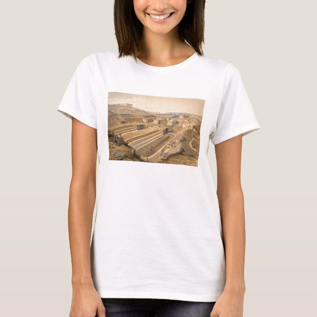 Docks bei Sebastopol, Platte aus "The Seat of War  T-Shirt (Vorderseite)