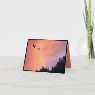 Docks bei Sunset Vielen Dank Dankeskarte