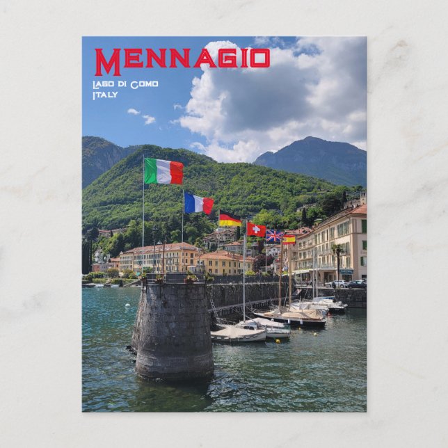 Docks in Menaggio Postkarte (Vorderseite)