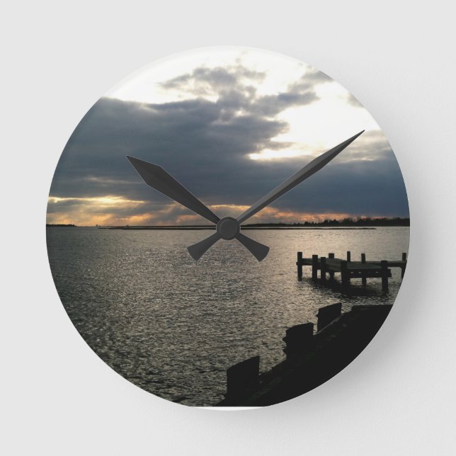 Docks Runde Wanduhr (Vorderseite)