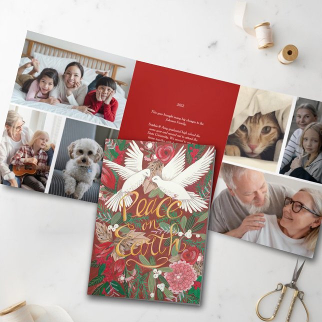 Docks Weltfrieden Weihnachtskarte Dreifach Gefaltete Einladung (Von Creator hochgeladen)