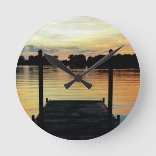 Docksee-Wassersonnenuntergang der WANDUHR L@@K