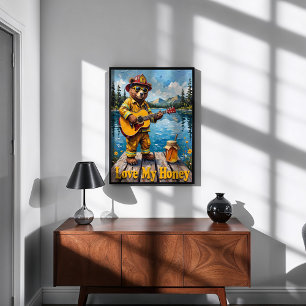 Dockside Dulcet Bear Poster