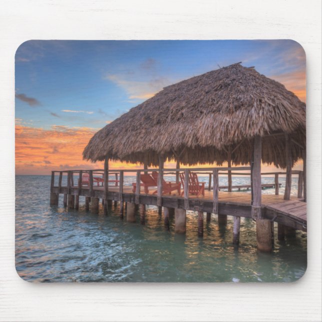 Dockside-Sonnenaufgang Mousepad (Vorne)