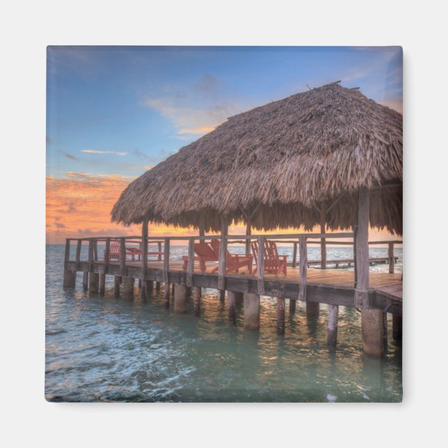 Dockside Sunrise Magnet (Vorne)