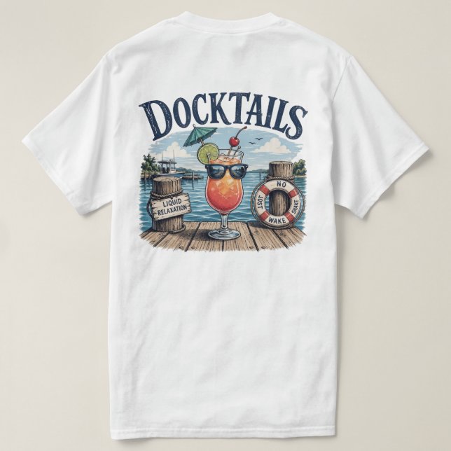Docktails T-Shirt (Design Rückseite)