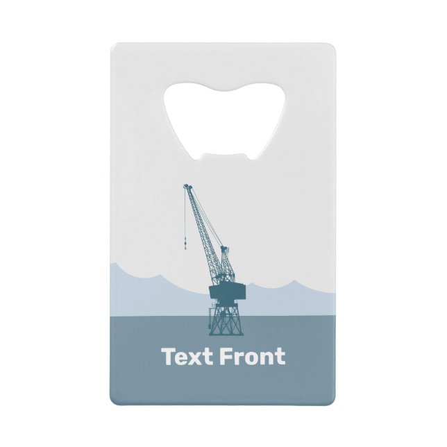 Dockyard Crane Geldbeutel Flaschenöffner (Vorderseite)