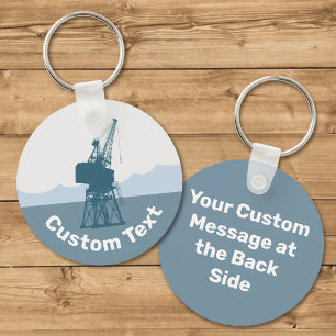 Dockyard Crane Keychain Schlüsselanhänger