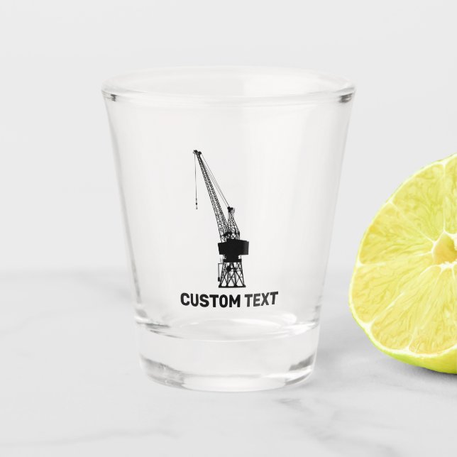 Dockyard Crane Schnapsglas (Vorderseite)