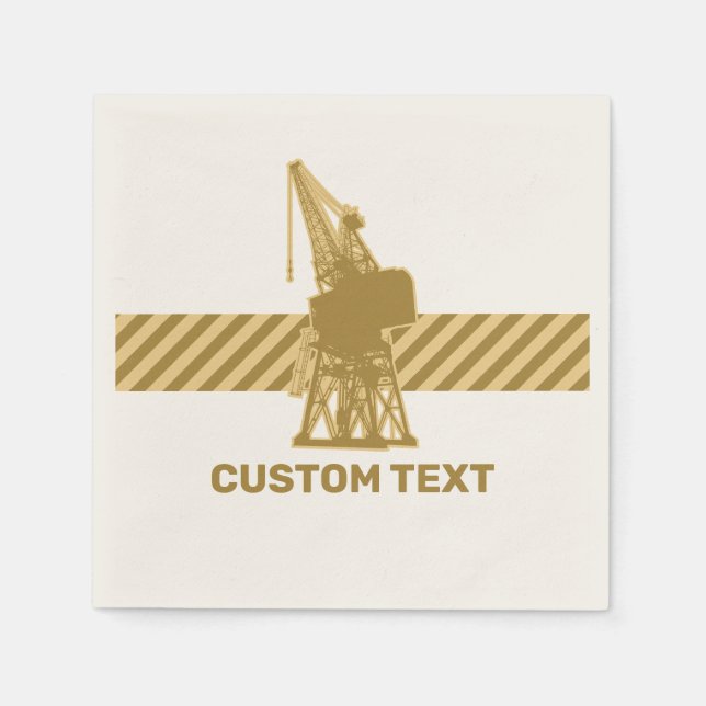 Dockyard Crane Serviette (Vorderseite)