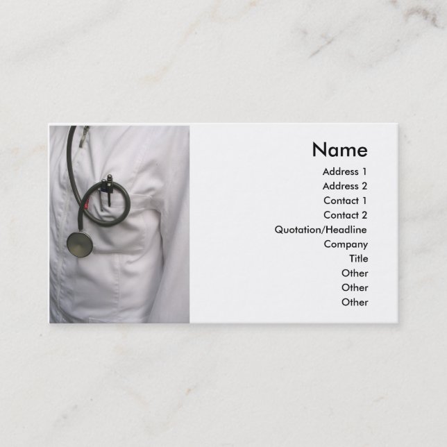 Doctor Bueiness Card Visitenkarte (Vorderseite)