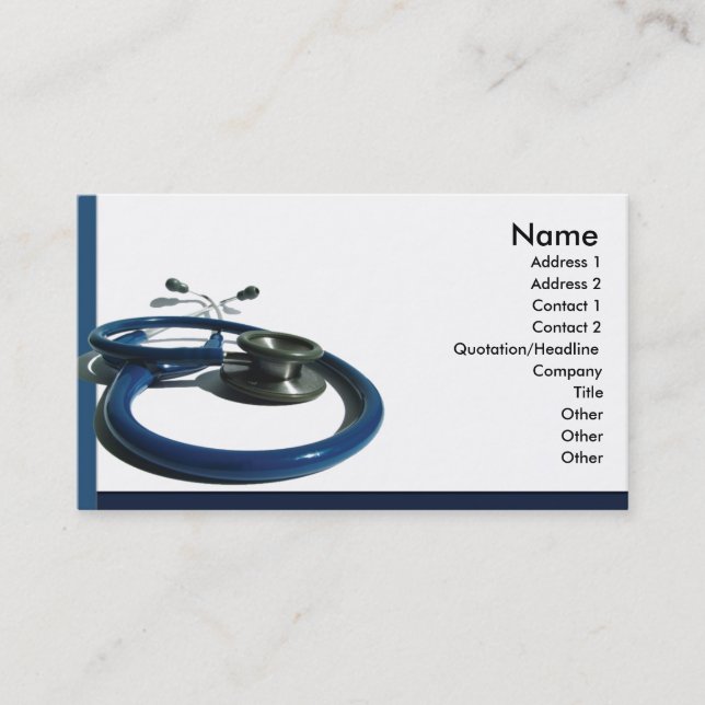 Doctor Business Card Visitenkarte (Vorderseite)