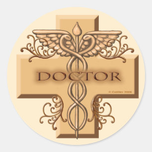 Doctor Caduceus custom name  Sticker