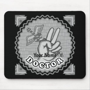 Doctor Caduceus Peace Mouse Pad Mousepad