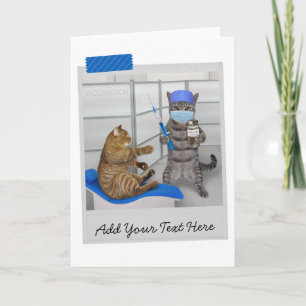 Doctor Cat COVID Impfung Funny Card Karte