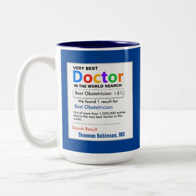 Doctor Custom Best Zweifarbige Tasse (Links)