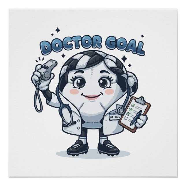 Doctor Goal Fußball  Poster (Vorderseite)
