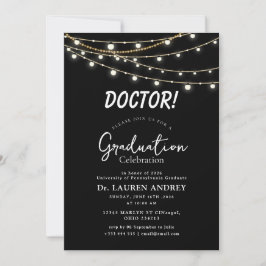 Doctor Graduation Party Invitation Einladung