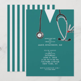 Doctor Graduation Party Invitations Einladung
