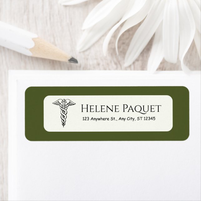 Doctor Green Niedlich Personal Address Label (Insitu)