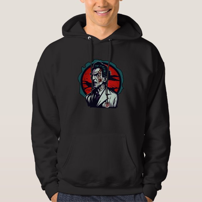 Doctor Horror Nightmare Scary Terrifying Halloween Hoodie (Vorderseite)