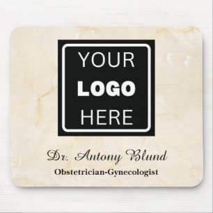 Doctor Hospital Clinic Logo Marfil Marble Maus Pa Mousepad