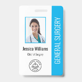 Doctor Hospital Medical Employee Foto ID Blue Ausweis