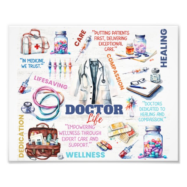 Doctor Life Foto Print (Vorne)