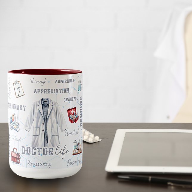Doctor Life Zwei-Tone-Keramiken-Tasse Zweifarbige Tasse (Von Creator hochgeladen)
